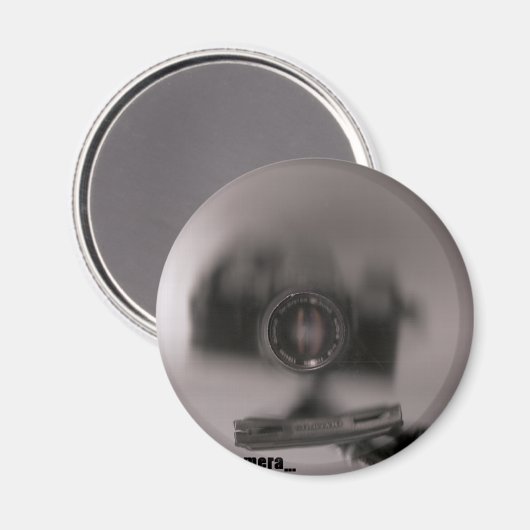 Eine nicht so verborgene Kamera Magnet (Vorderseite/Rückseite)