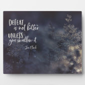 Eine Niederlage ist nicht bitter Fotoplatte (Vorderseite)