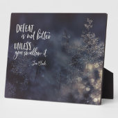 Eine Niederlage ist nicht bitter Fotoplatte (Seite)