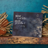 Eine Niederlage ist nicht bitter Fotoplatte (Seite)