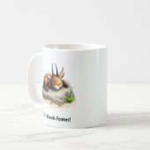 Eine Niedliche 3D-Anstrich Sable-Antelope-Kaffee-T Kaffeetasse (Vorderseite Links)