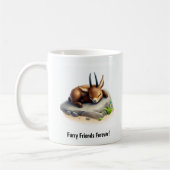 Eine Niedliche 3D-Anstrich Sable-Antelope-Kaffee-T Kaffeetasse (Links)