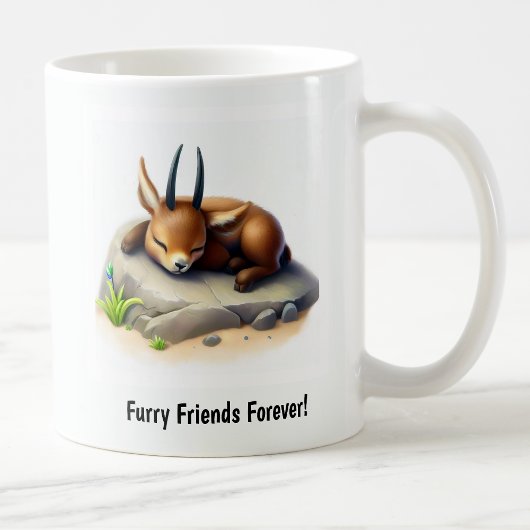 Eine Niedliche 3D-Anstrich Sable-Antelope-Kaffee-T Kaffeetasse