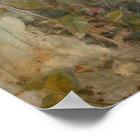 Eine Niedliche Blume Collage Poster (Ecke)