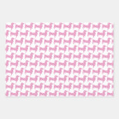 Eine Niedliche Dackel aus kleinen rosa Herzen Geschenkpapier Set (Vorderseite 3)