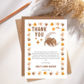 Eine Niedliche Dinosaurier-Kinderdusche Dankeskarte