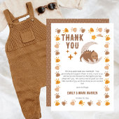 Eine Niedliche Dinosaurier-Kinderdusche Dankeskarte