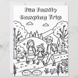 Eine niedliche Familienwanderungs- und Camping-Far