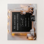 Eine niedliche fröhliche Ankündigung einer Schwang Puzzle (Vertikal)