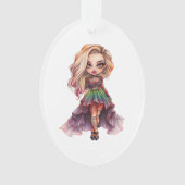 Eine Niedliche Girl Halloween Design Collection 11 Ornament (Vorderseite)