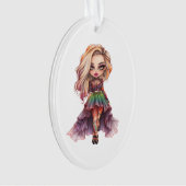 Eine Niedliche Girl Halloween Design Collection 11 Ornament (Vorderseite)