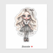 Eine Niedliche Girl Halloween Design Collection 12 Aufkleber (Blatt)