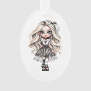 Eine Niedliche Girl Halloween Design Collection 12 Ornament