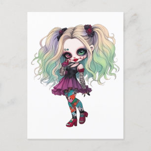 Eine Niedliche Girl Halloween Design Collection 13 Postkarte