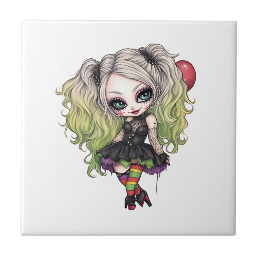 Eine Niedliche Girl Halloween Design Collection 15 Fliese (Vorderseite)