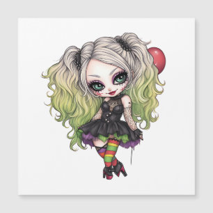 Eine Niedliche Girl Halloween Design Collection 15 Magneteinladung