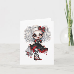 Eine Niedliche Girl Halloween Design Collection 7 Einladung