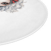 Eine Niedliche Girl Halloween Design Collection 7 Schneidebrett (Ecke)