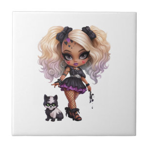 Eine Niedliche Girl Halloween Design Collection 8 Fliese