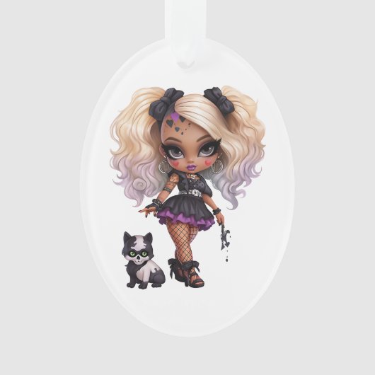Eine Niedliche Girl Halloween Design Collection 8 Ornament (Vorderseite)
