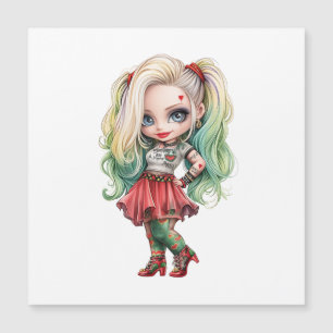 Eine Niedliche Girl Halloween Design Collection 9 Magnetkarte