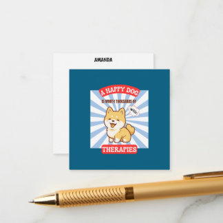 Eine Niedliche Hundekarte Begleitkarte