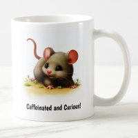Eine Niedliche, in 3D gestrichene Maus Coffee Tass