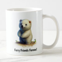 Eine Niedliche, in 3D gestrichene Polar Bear Coffe