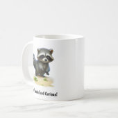 Eine Niedliche, in 3D gestrichene Racoon-Kaffee-Ta Kaffeetasse (Vorderseite Links)