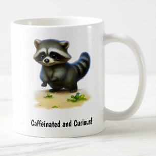 Eine Niedliche, in 3D gestrichene Racoon-Kaffee-Ta Kaffeetasse