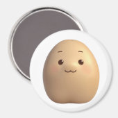 Eine Niedliche Kartoffelsorte Magnet (Vorderseite/Rückseite)