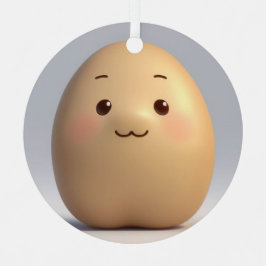 Eine Niedliche Kartoffelsorte Ornament Aus Metall