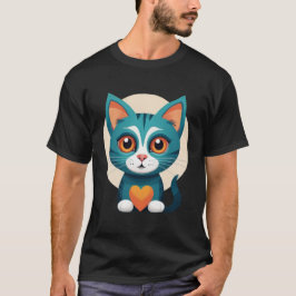 eine niedliche Katze im Shirt