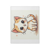 eine niedliche Katze Notizblock (Rotiert)