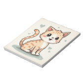 eine niedliche Katze Notizblock (Rotiert)