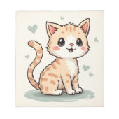 eine niedliche Katze Notizblock (Vorderseite)