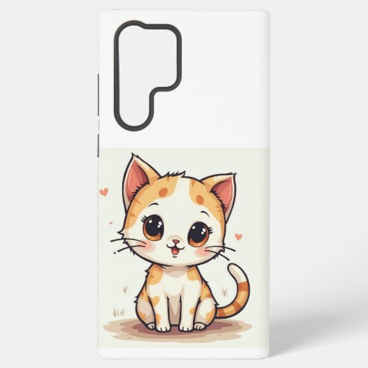 eine niedliche Katze Samsung Galaxy Hülle (Rückseite)