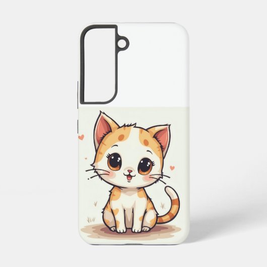 eine niedliche Katze Samsung Galaxy Hülle (Rückseite)