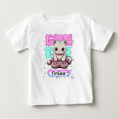 Eine Niedliche Kawaii Gamer Cat, Spiel über Print Baby T-shirt (Vorderseite)
