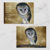 Eine Niedliche kleine Barnussfantasie Visitenkarte (Vorne/Hinten)