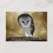 Eine Niedliche kleine Barnussfantasie Visitenkarte (Rückseite)