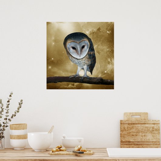 Eine Niedliche, kleine Barschbackfantasie Poster (Küche)