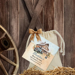 Eine Niedliche kleine Bauer Babydusche Vielen Dank Geschenkanhänger
