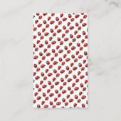Eine Niedliche Kleine Ladybug Babydusche Windelwas Begleitkarte (Rückseite)