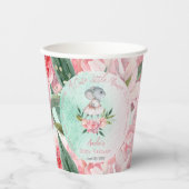 Eine Niedliche kleine Maus ist auf dem Weg zur Mäd Pappbecher (Vorderseite)