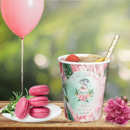 Eine Niedliche kleine Maus ist auf dem Weg zur Mäd Pappbecher