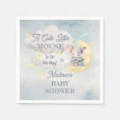 Eine Niedliche kleine Maus ist unterwegs Kinderdus Serviette (Vorderseite)