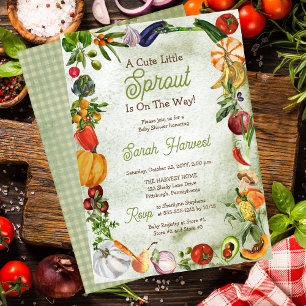 Eine Niedliche kleine Prout ist auf dem Weg zur Ba Einladung