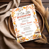 Eine Niedliche Mini-Mushroom-Babydusche Einladung