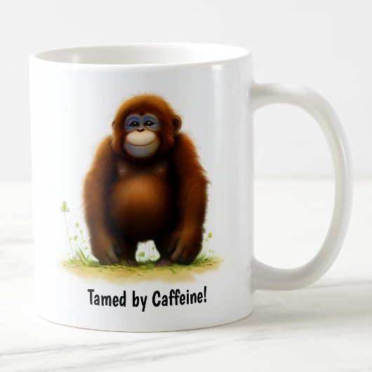 Eine Niedliche Orangutan Coffee Tasse in 3D-Farbe